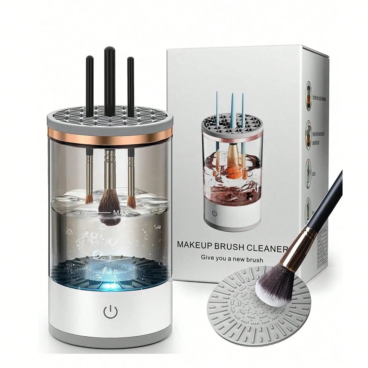 Limpiador Automático de Pinceles de Maquillaje