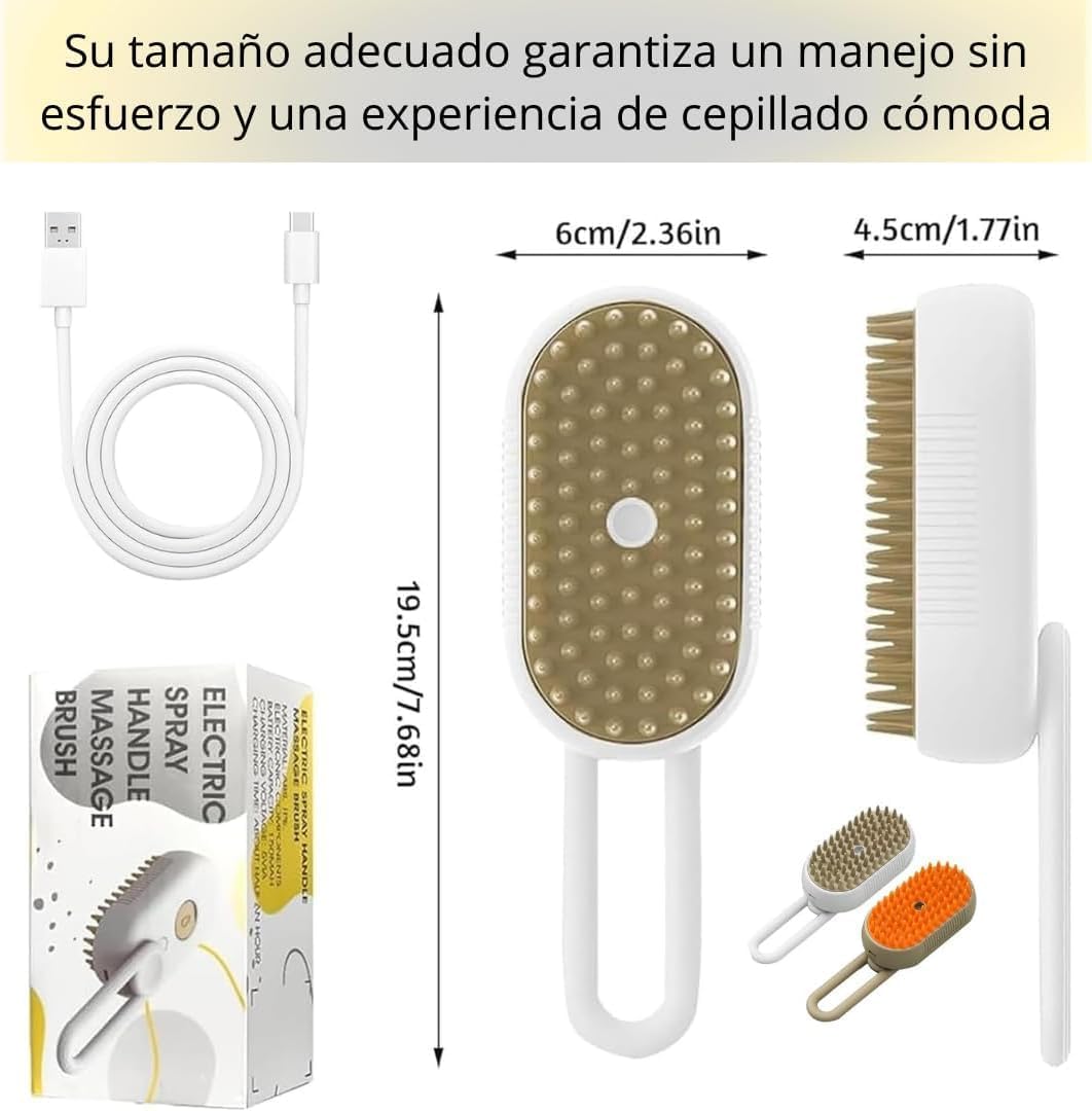 Cepillo recargable a vapor para mascotas