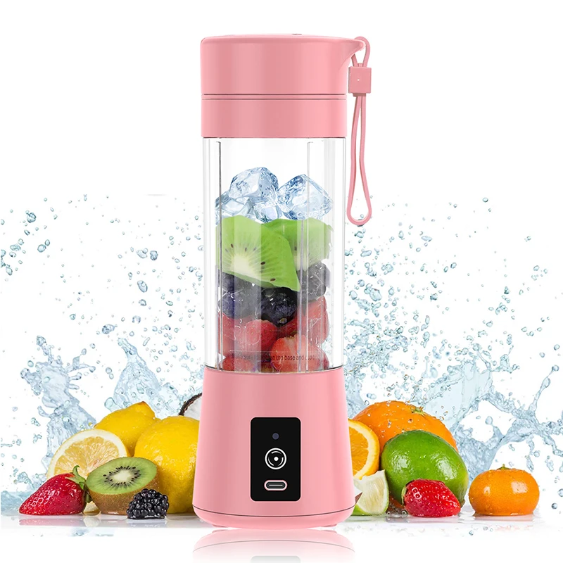 Licuadora Portátil Recargable USB - 6 Aspas Profesionales - Batidos & Jugos en Segundos