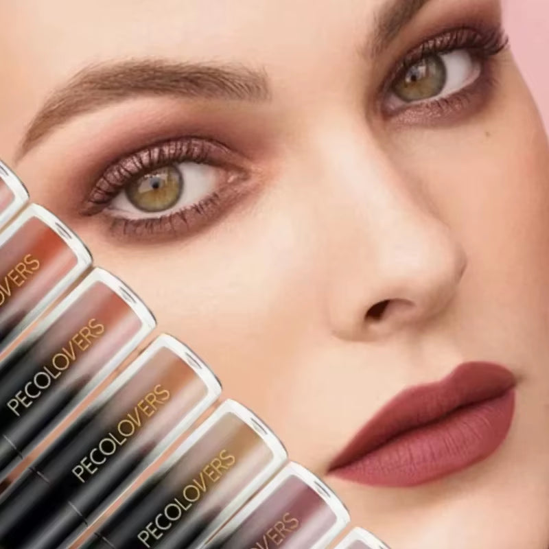Velvet Matte Lipstick Sexy Red Lip Gloss Waterproof Long Lasting Easy Coloring Non-Fading Non-Stick Cup Liquid Lip Stick