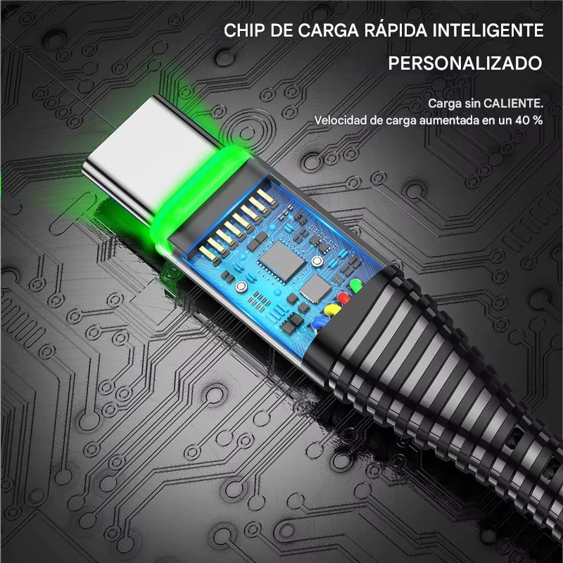 USB Type C Cable Fast Charge LED