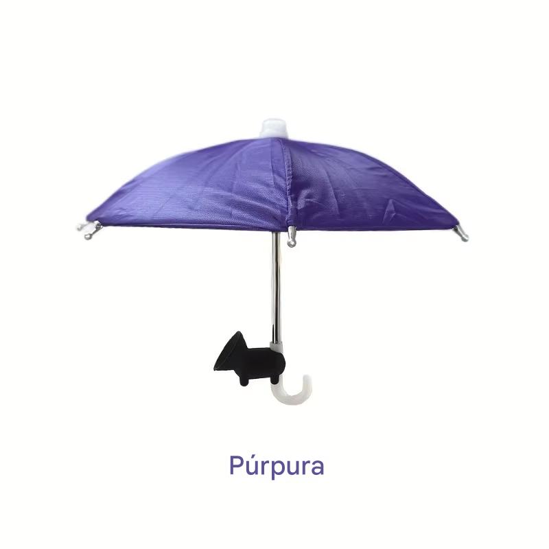 Mini Sombrilla para Teléfono con Soporte de Ventosa