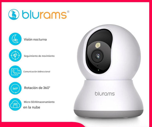Cámara Baby Monitor 2K HD. Seguridad Inteligente para tu Hogar con Visión Nocturna y Detección de Movimiento