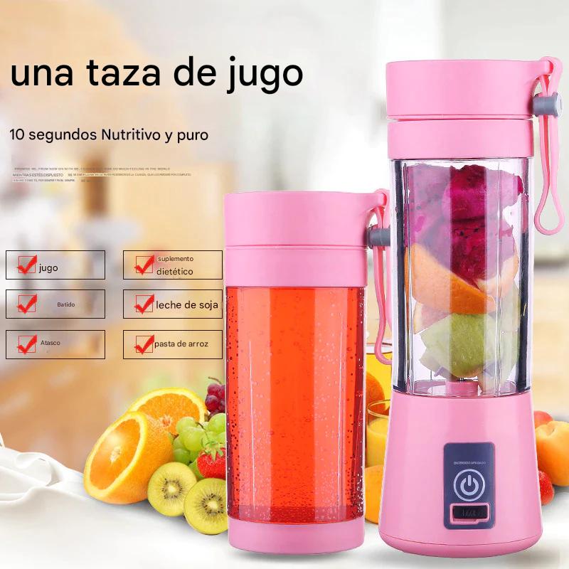 Licuadora Portátil Recargable USB - 6 Aspas Profesionales - Batidos & Jugos en Segundos
