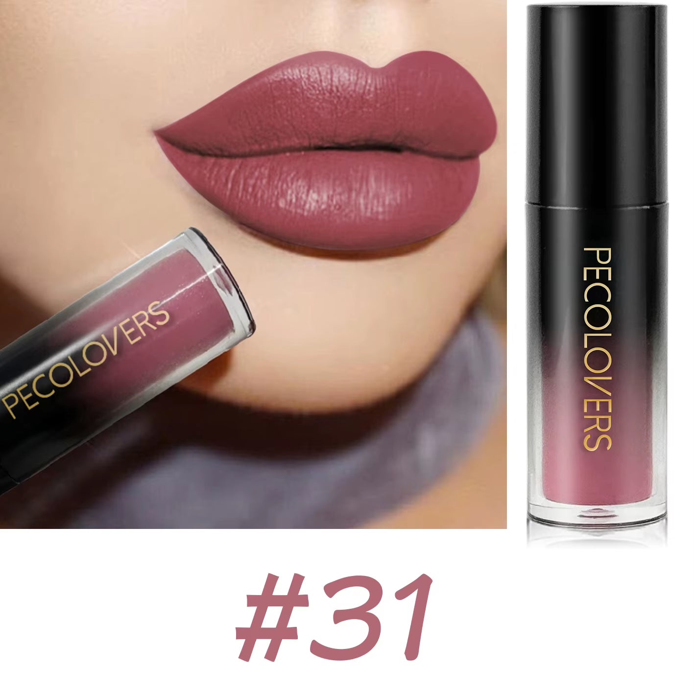 Velvet Matte Lipstick Sexy Red Lip Gloss Waterproof Long Lasting Easy Coloring Non-Fading Non-Stick Cup Liquid Lip Stick
