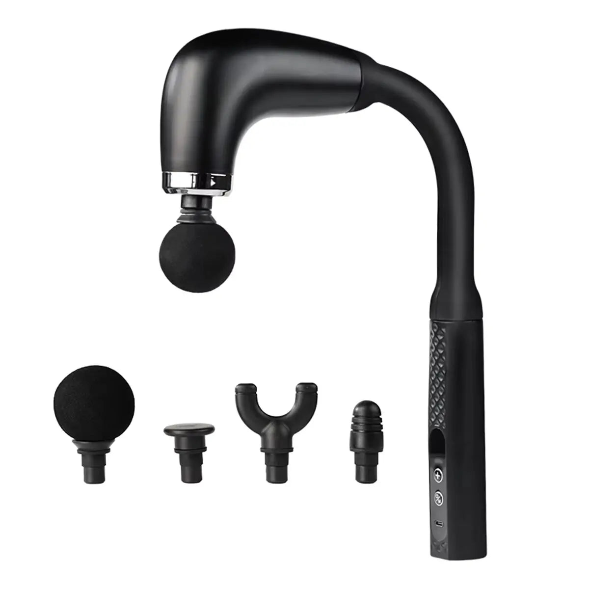 2025 New Smart Curved Hook Fascia Gun Electric Massager Massage Hammer Electric Fascia Gun Home Handheld Hammer Back Artifact