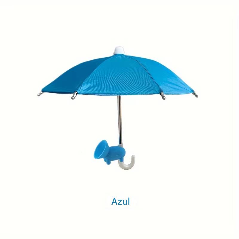 Mini Sombrilla para Teléfono con Soporte de Ventosa