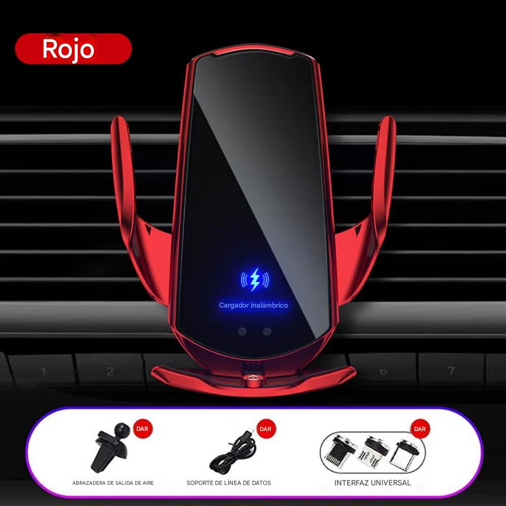 CARGADOR INALÁMBRICO PARA COCHE CON SENSOR INTELIGENTE