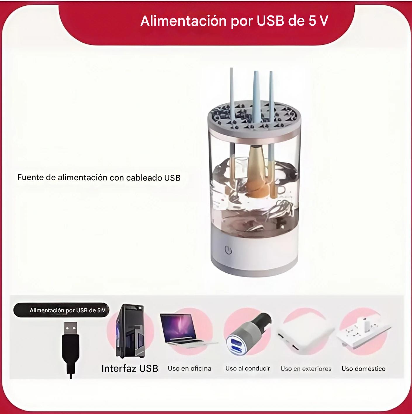 Limpiador Automático de Pinceles de Maquillaje