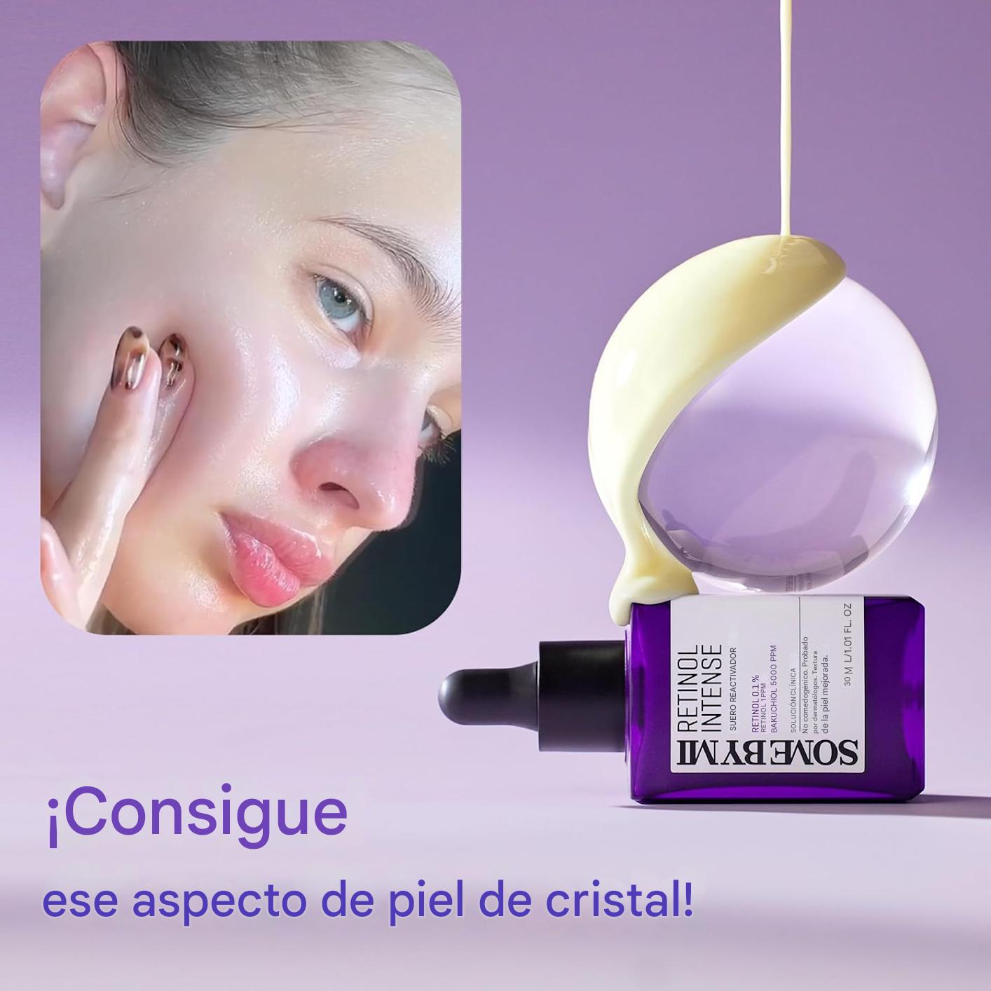 Sérum Coreano Retinol Intense 50ml – Con Bakuchiol, Retinol y Niacinamida | Anti-Edad, Piel Firme y Poros Minimizado