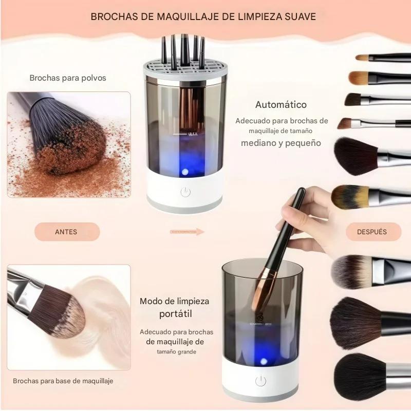 Limpiador Automático de Pinceles de Maquillaje