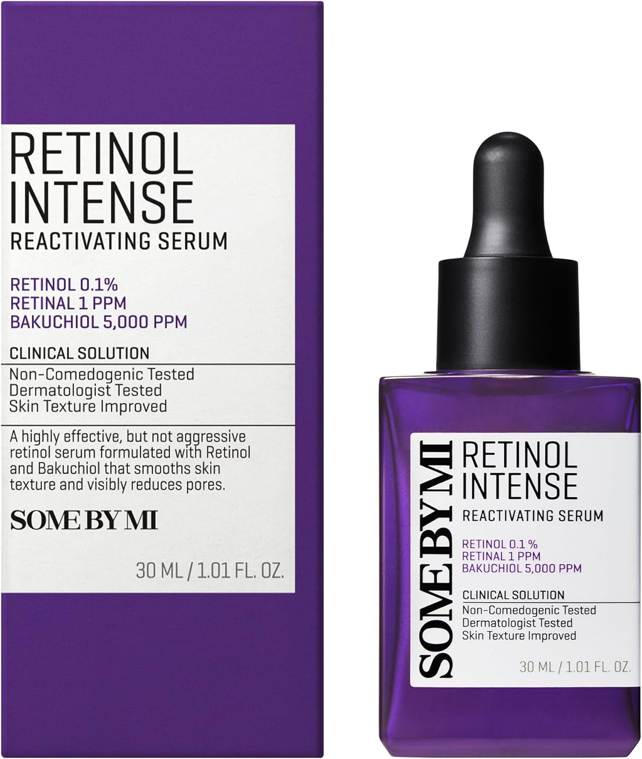 Retinol Intense Reactivating Serum – 50Ml – Sérum Coreano Con Bakuchiol Y Retinol – Mejora Los Signos De La Edad, Minimiza Poros Y Alisa La Piel – Cuidado Coreano