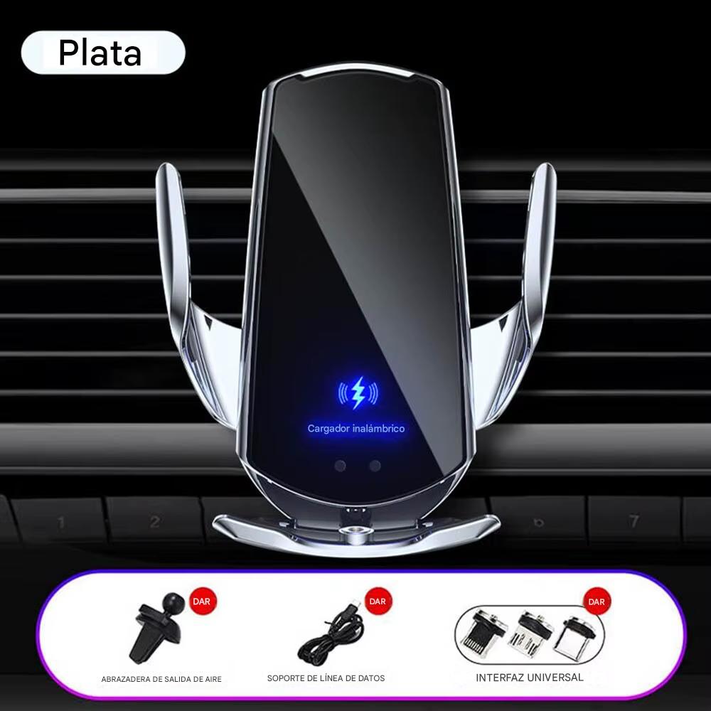 CARGADOR INALÁMBRICO PARA COCHE CON SENSOR INTELIGENTE