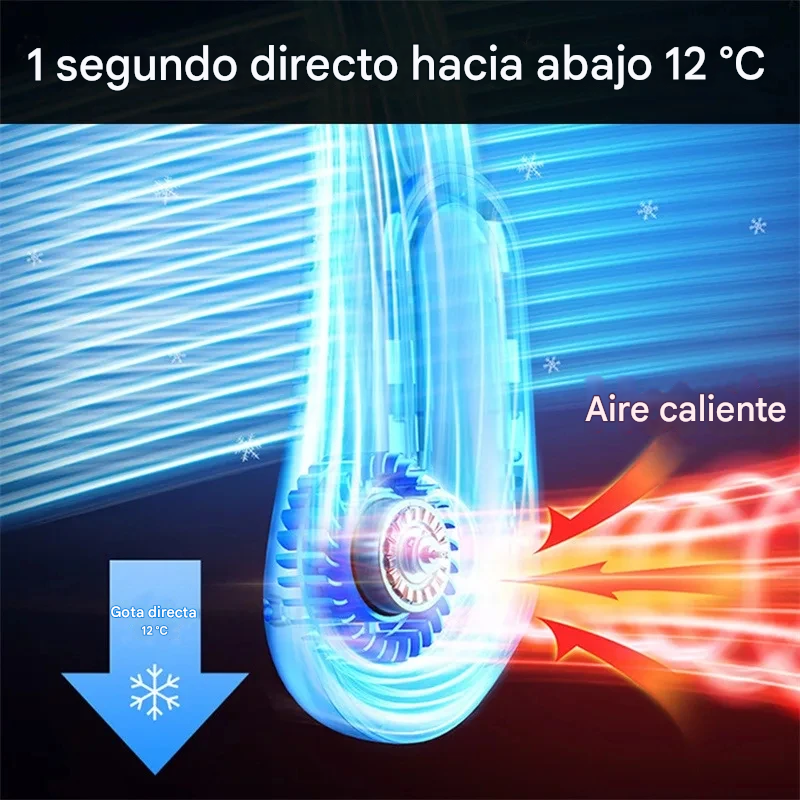 Mini ventilador de cuello sin aspas