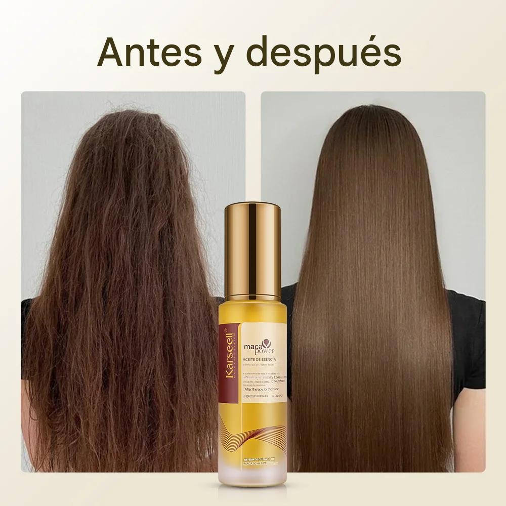 Aceite de Argán Marroquí Karseell 50ml – Sérum Capilar Reparador, Hidratación Natural para Cabello Seco, Piel y Uñas