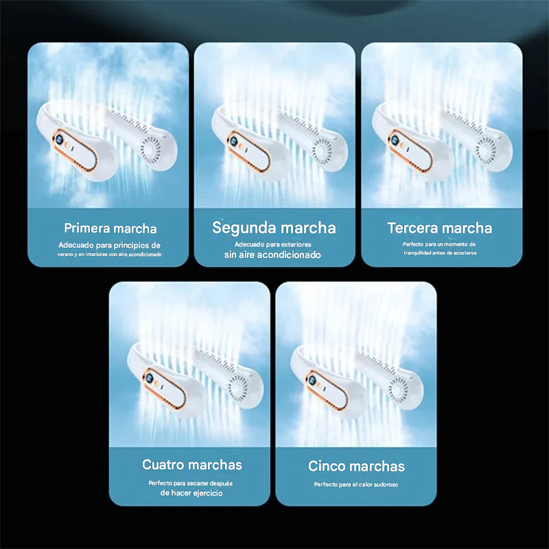 Mini ventilador de cuello sin aspas