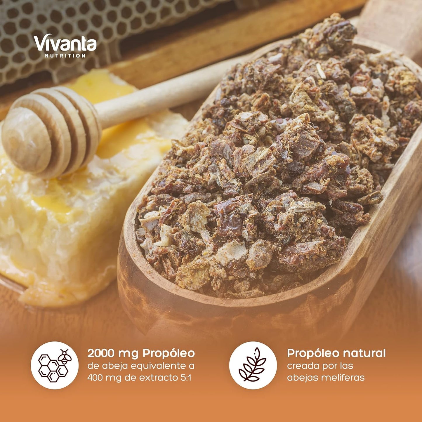 Bee Propolis (180 Cápsulas) - Propóleo De Abeja Equivalente 1000Mg X 180 Cápsulas - Complimento Alimenticio Natural