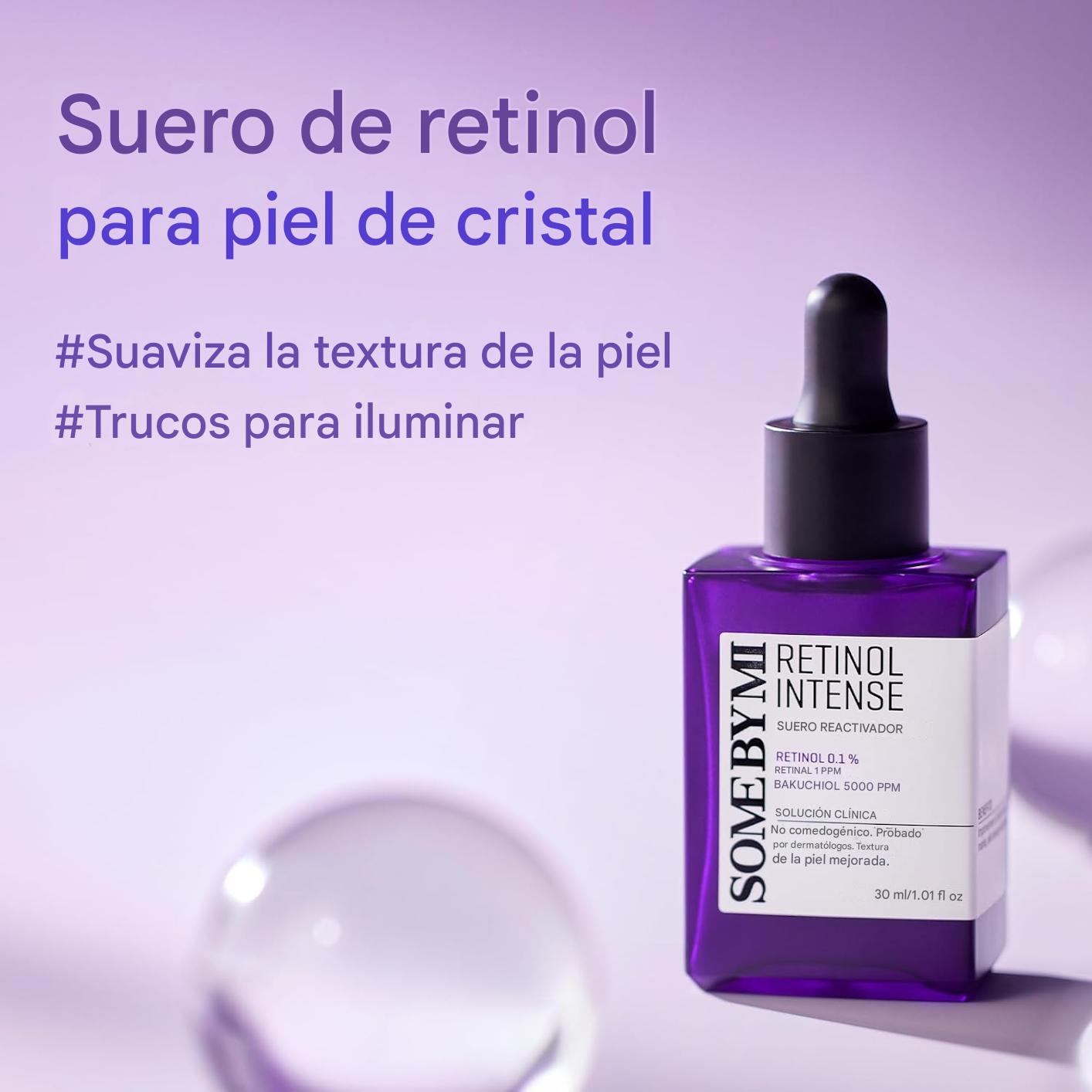 Sérum Coreano Retinol Intense 50ml – Con Bakuchiol, Retinol y Niacinamida | Anti-Edad, Piel Firme y Poros Minimizado
