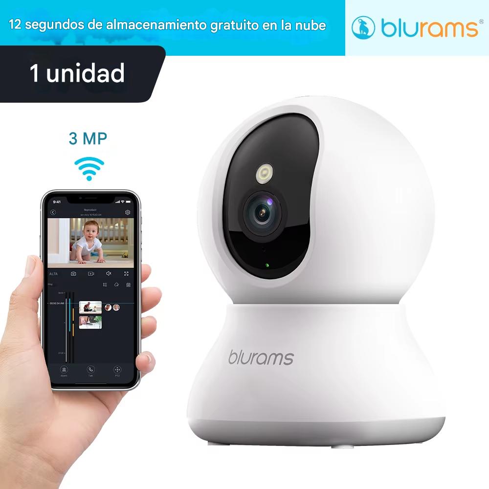 Cámara Baby Monitor 2K HD. Seguridad Inteligente para tu Hogar con Visión Nocturna y Detección de Movimiento