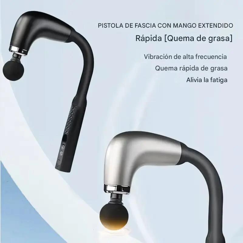Pistola de Masaje Inteligente Curva 2025,9 Niveles de Potencia, Relajación Profunda y Diseño Ergonómico Para Masajear La Espalda Sin Ayuda