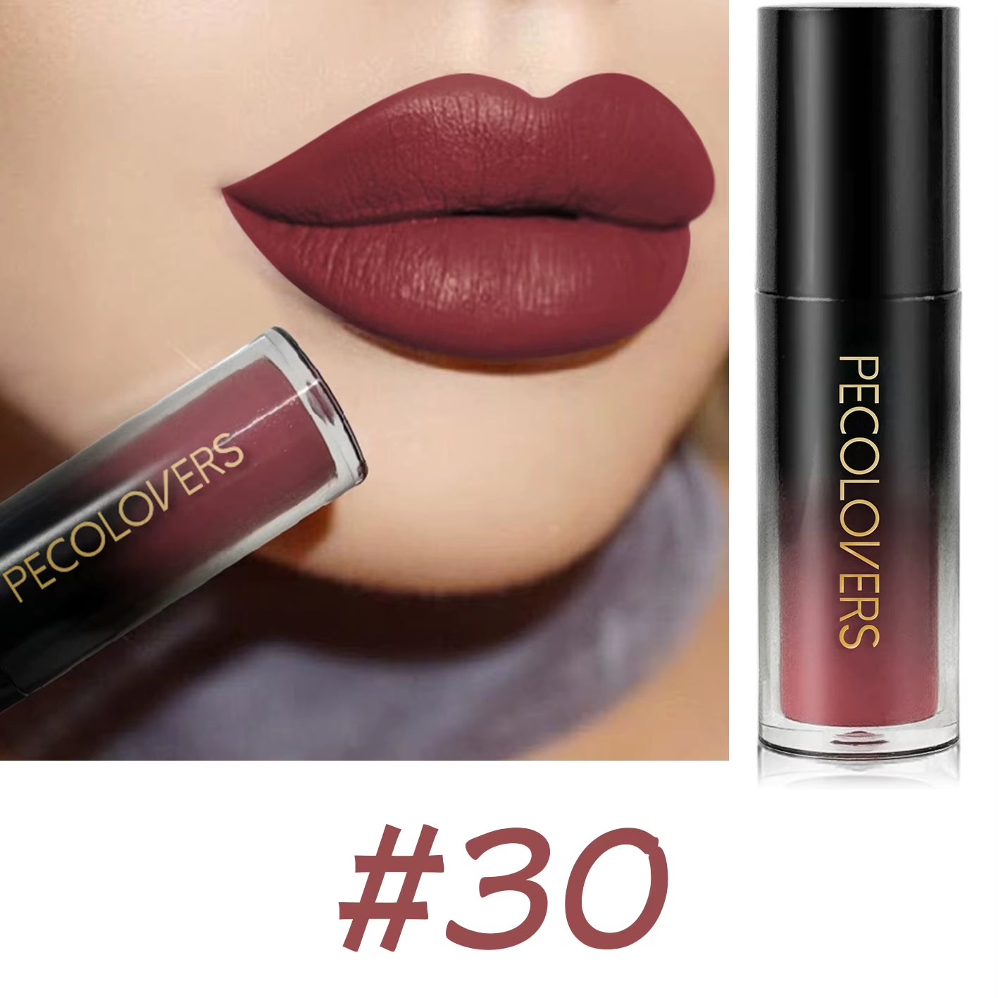 Velvet Matte Lipstick Sexy Red Lip Gloss Waterproof Long Lasting Easy Coloring Non-Fading Non-Stick Cup Liquid Lip Stick