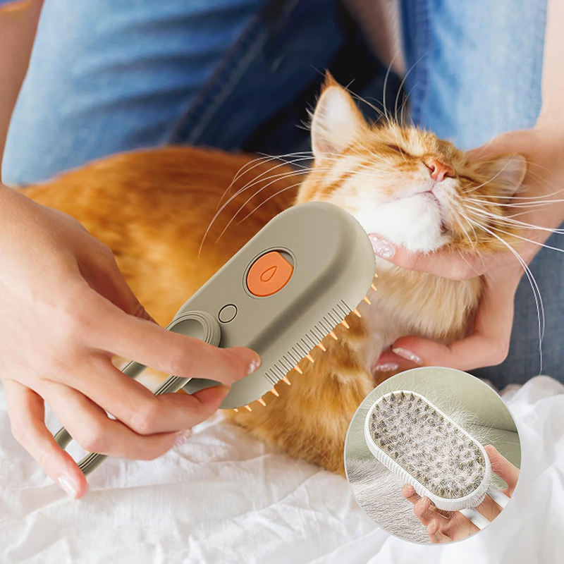 Cepillo recargable a vapor para mascotas