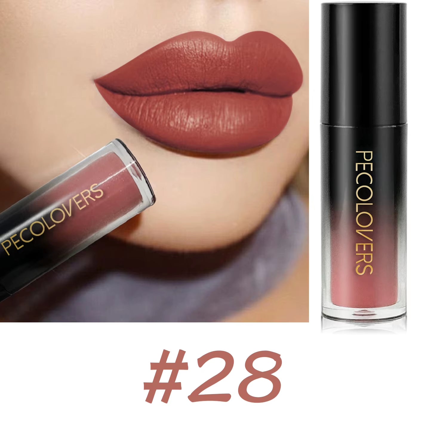 Velvet Matte Lipstick Sexy Red Lip Gloss Waterproof Long Lasting Easy Coloring Non-Fading Non-Stick Cup Liquid Lip Stick