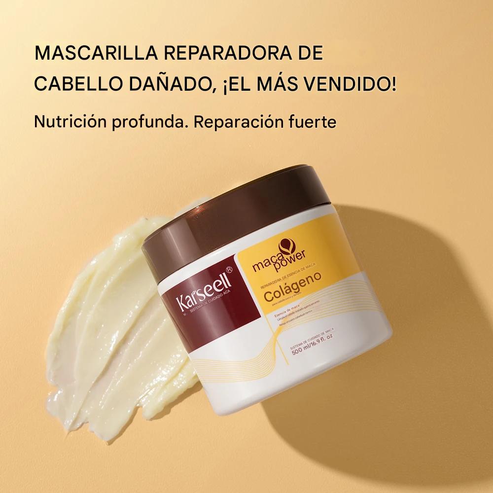 Set Karseell Tratamiento Capilar de Colágeno 500ml + Sérum de Argán – Reparación Profunda y Nutrición para Todo Tipo de Cabello