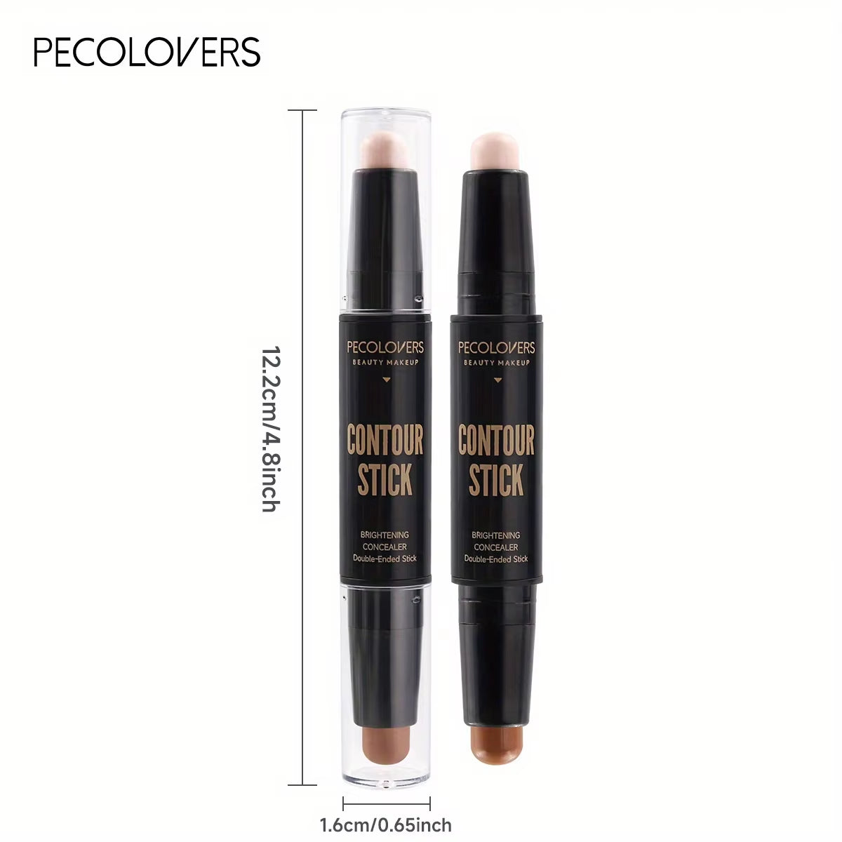 Contouring Stick with Double-Headed Concealer Highlighter for Three-Dimensional Nose Bridge Shadow V Face High Nose Bridge