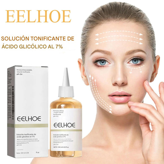 Tónico Facial con Ácido Glicólico 7% – Exfoliante Suave, Antiacné, Reafirmante y Reductor de Poros 100ml