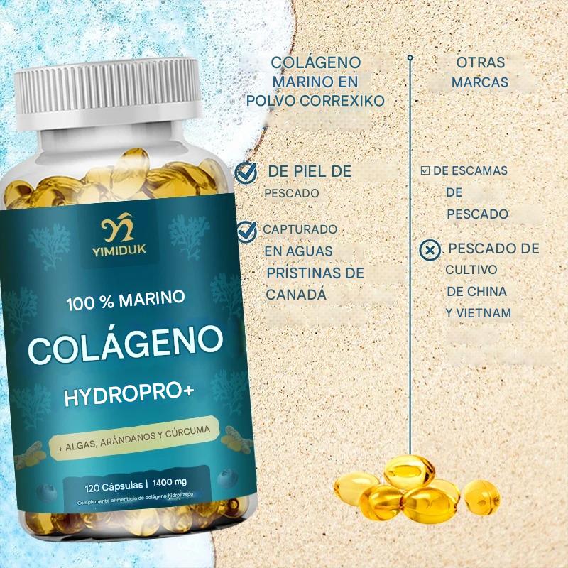 Colágeno Marino Premium 1400mg – Con Ácido Hialurónico, Biotina, Vitaminas y Minerales | Piel Radiante, Cabello Fuerte y Articulaciones Saludables