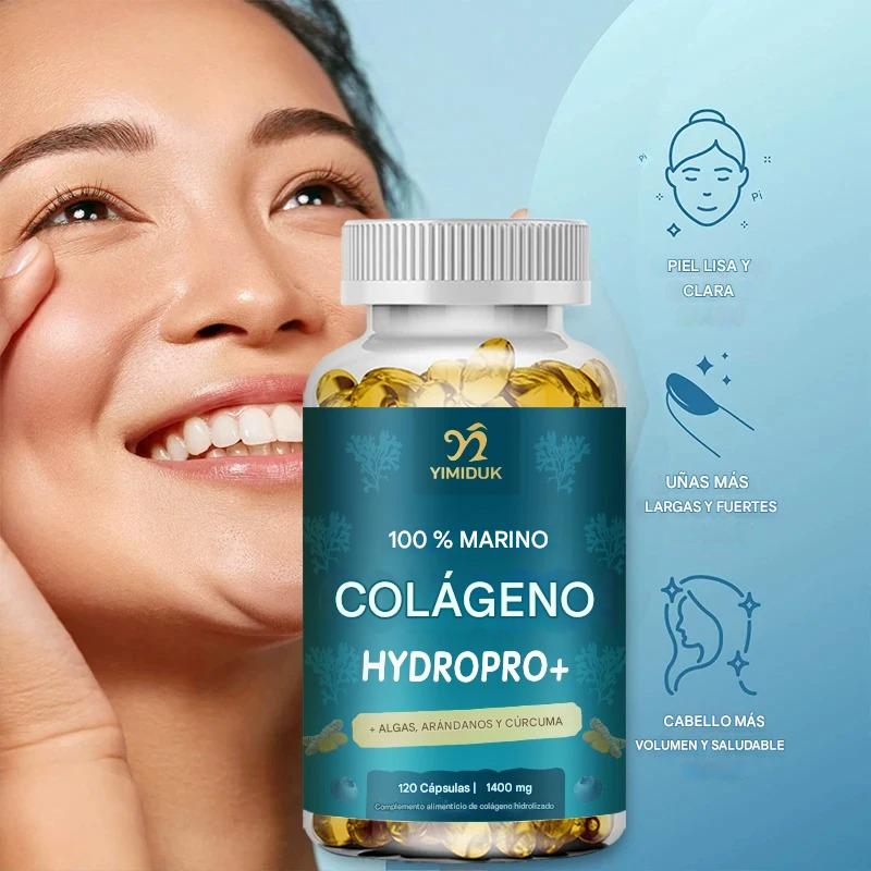 Colágeno Marino Premium 1400mg – Con Ácido Hialurónico, Biotina, Vitaminas y Minerales | Piel Radiante, Cabello Fuerte y Articulaciones Saludables
