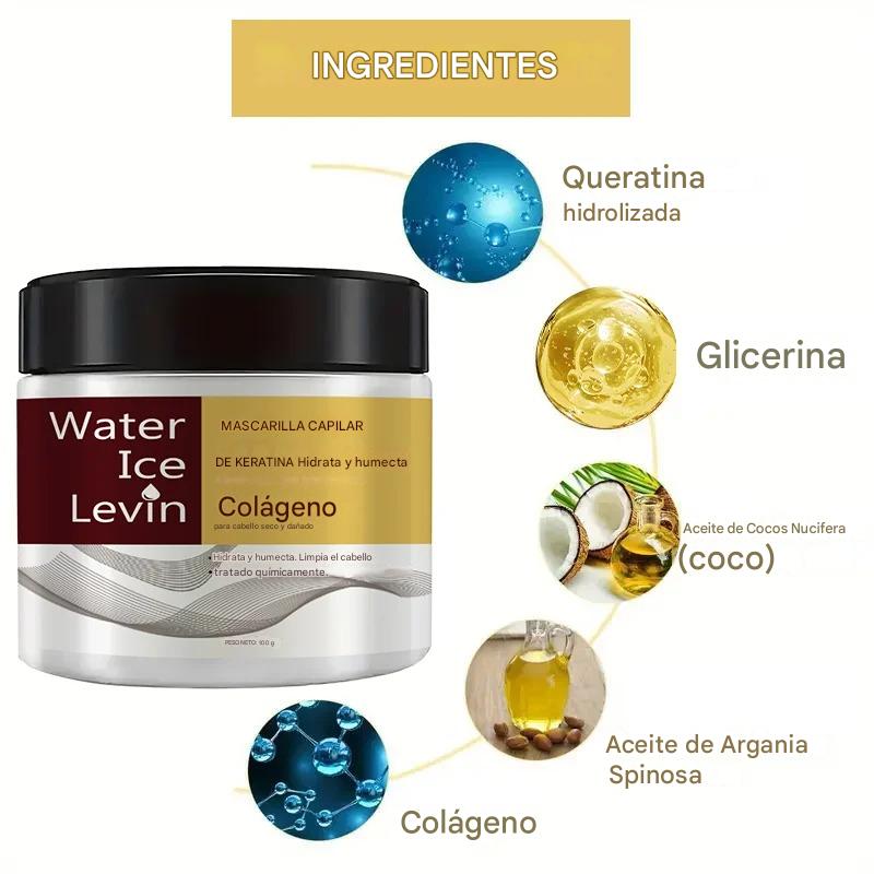 Mascarilla Capilar de Queratina y Colágeno – Reparación Intensiva, Antifrizz y Nutrición Profunda