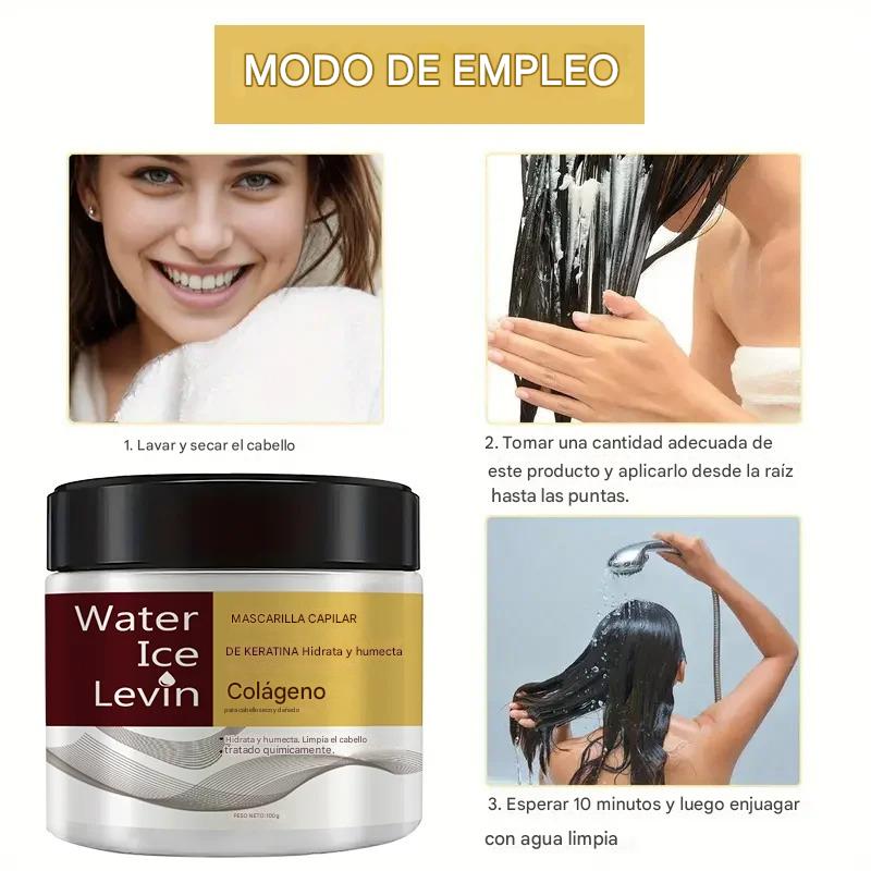 Mascarilla Capilar de Queratina y Colágeno – Reparación Intensiva, Antifrizz y Nutrición Profunda