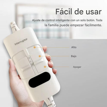 Manta Eléctrica de Calefacción 220V con Termostato. Suave, Segura y Gruesa – Ideal para el Invierno y Noches Frías (Varias Medidas)