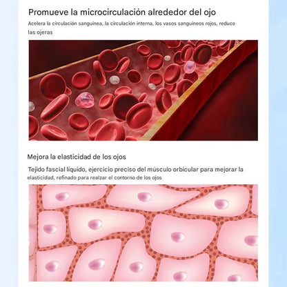 2025 EMS Eye Lift Pro – Masajeador de Ojos con Microcorriente, Luz Roja/Azul y Termoterapia para Ojeras, Bolsas y Arrugas