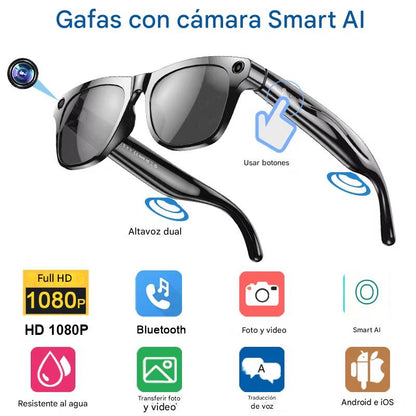 Gafas Inteligentes Xiaomi 8K AI . Cámara 100MP, Llamadas Bluetooth, Asistente de Voz y Control por ChatGPT