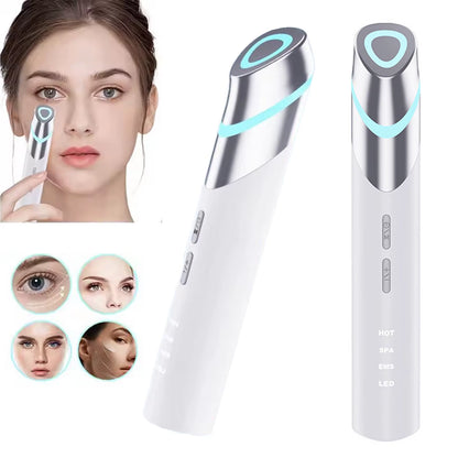 2025 EMS Eye Beauty Device Microcurrent Eye Massager Remove Eye Bags Dark Circles Red Blue Light Eye Lifting Massage Instrument