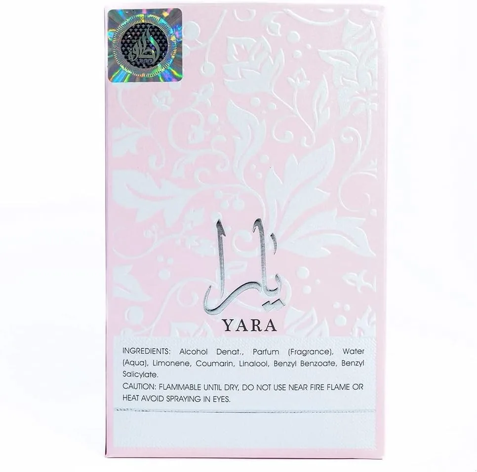 Perfume Arabe de Lujo  para Mujer Yara 100 ml por Lattafa