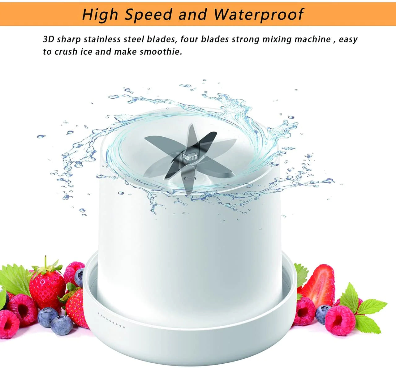 Portable Blender Bottle Electric Orange Juicer Wireless Fresh Juice Extractors Mixer Smoothie Citrus Squeezer Bullet Blender