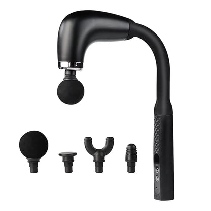 2025 New Smart Curved Hook Fascia Gun Electric Massager Massage Hammer Electric Fascia Gun Home Handheld Hammer Back Artifact