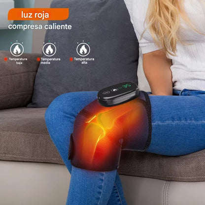 Masajeador 3 en 1 con Calor y Vibración.Alivio para Rodillas, Hombros y Codos.Mejora la Circulación y Reduce el Dolor Articular