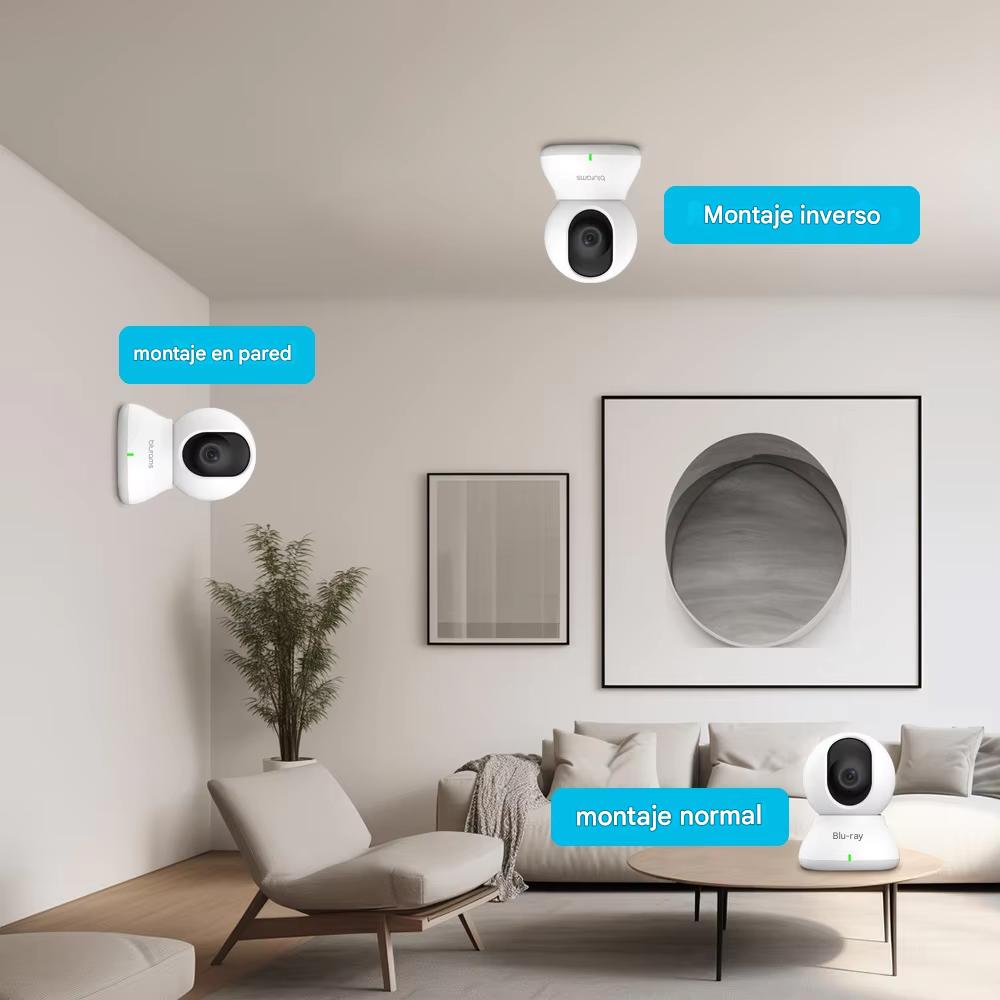 Cámara Baby Monitor 2K HD. Seguridad Inteligente para tu Hogar con Visión Nocturna y Detección de Movimiento