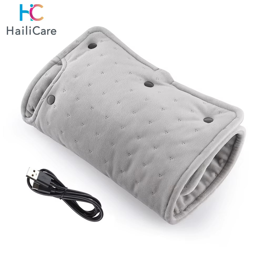Electric Hand Warmer USB Rechargeable Warming Hand Pillow Electric Heating Belly Warming Electric Heated Waist Warmer
