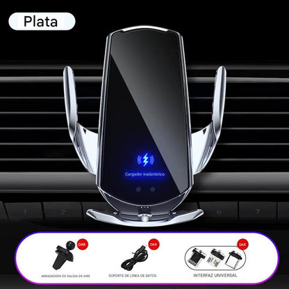 CARGADOR INALÁMBRICO PARA COCHE CON SENSOR INTELIGENTE