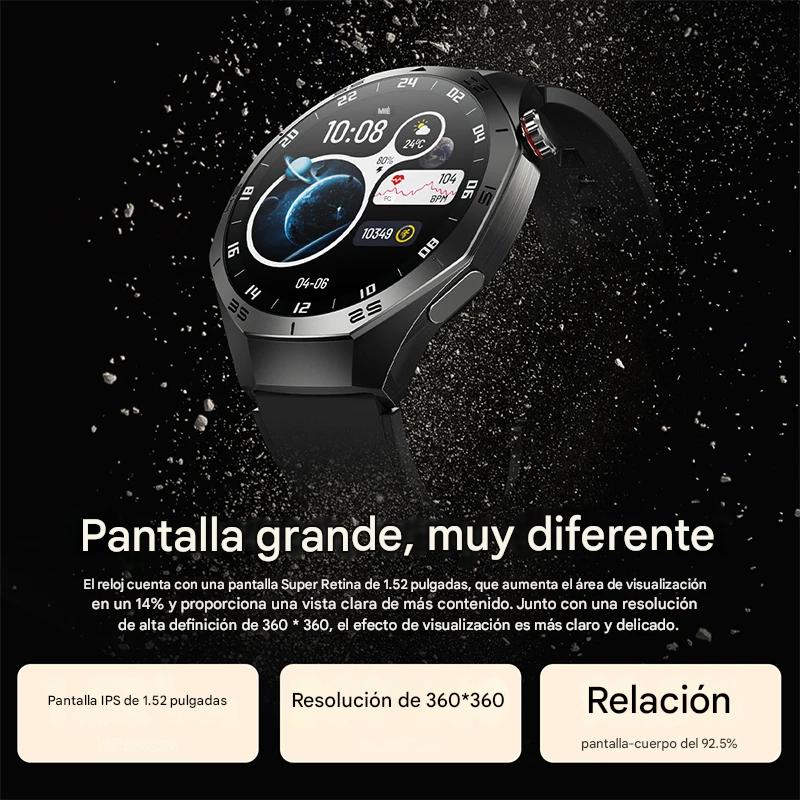 Smartwatch Deportivo 2025 con Pantalla AMOLED, GPS, Llamadas Bluetooth y Monitoreo de Salud. Reloj Inteligente Impermeable para Android y iOS