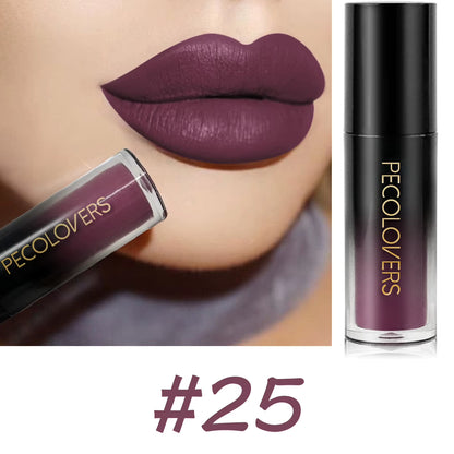 Velvet Matte Lipstick Sexy Red Lip Gloss Waterproof Long Lasting Easy Coloring Non-Fading Non-Stick Cup Liquid Lip Stick