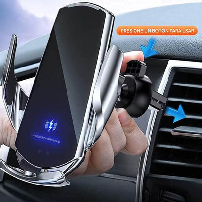 CARGADOR INALÁMBRICO PARA COCHE CON SENSOR INTELIGENTE