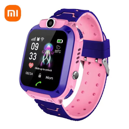 Xiaomi Kids Smart Watch SOS GPS Location Tracke Sim Card Call Child Smartwatch Camera Waterproof Watch Gift for Ios Android