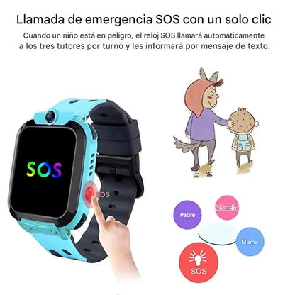 Reloj Inteligente Infantil Xiaomi con GPS y SOS. Llamadas, Cámara, Localizador y Resistencia al Agua. Compatible con Android y iPhone